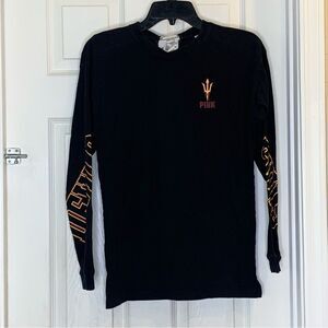 PINK Victoria’s Secret ASU Lace-Up Back Long Sleeve Shirt Size XS